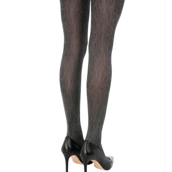 WOLFORD STUDIO 60 DEN Amazonian Poison Tights Size XS Two Tone Shimmer - Picture 2 of 3